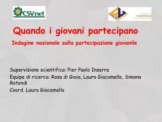 quando i giovani partecipano
