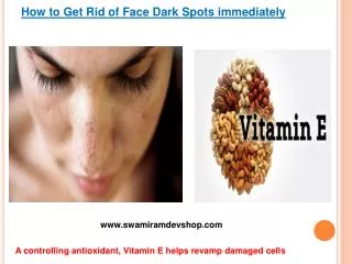 How to Get Rid of Face Dark Spots immediately