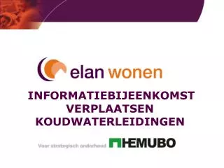 informatiebijeenkomst verplaatsen koudwaterleidingen