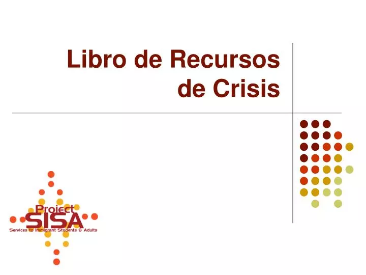 libro de recursos de crisis