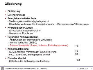 gliederung