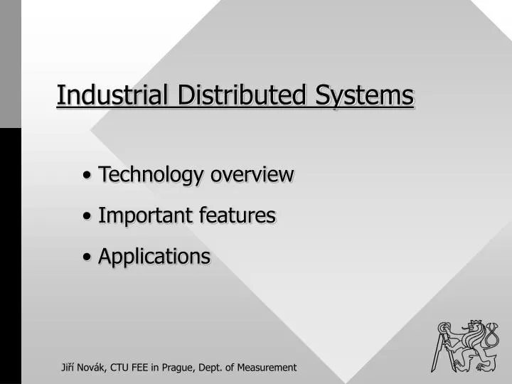 industrial distributed systems