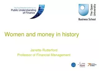 Women and money in history
