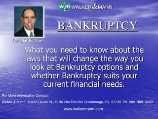 BANKRUPTCY