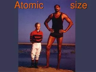 Atomic size