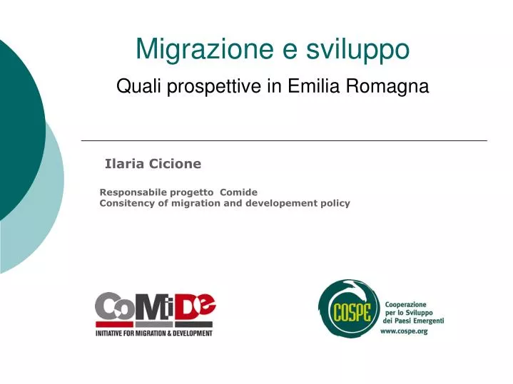 migrazione e sviluppo quali prospettive in emilia romagna