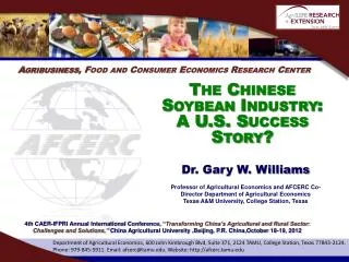 Agribusiness , Food and Consumer Economics Research Center