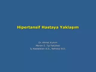 hipertansif hastaya yakla m