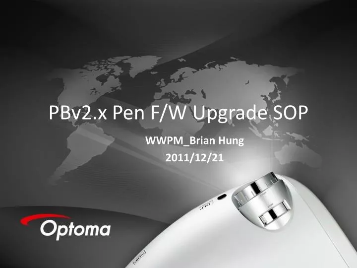 pbv2 x pen f w upgrade sop
