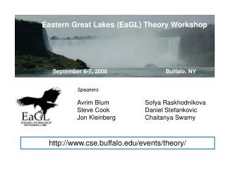 Eastern Great Lakes (EaGL) Theory Workshop