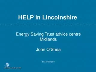 HELP in Lincolnshire