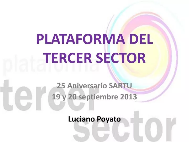 plataforma del tercer sector
