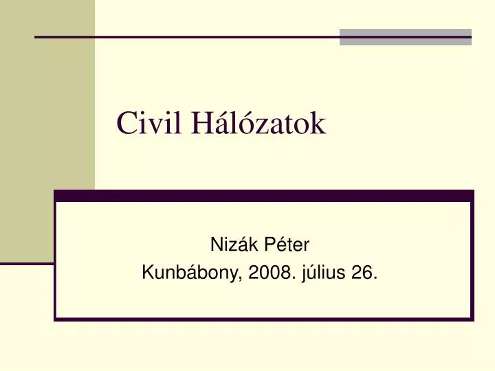 civil h l zatok