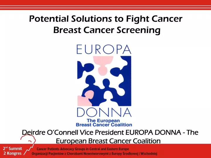potential solutions to fight cancer breast cancer screening