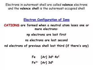 When you gain an electron, you gain a positive charge
