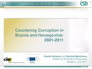 Countering Corruption in Bosnia and Herzegovina: 2001-2011