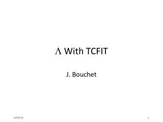 ? With TCFIT