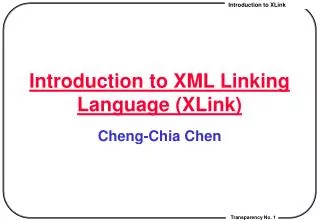 Introduction to XML Linking Language (XLink)