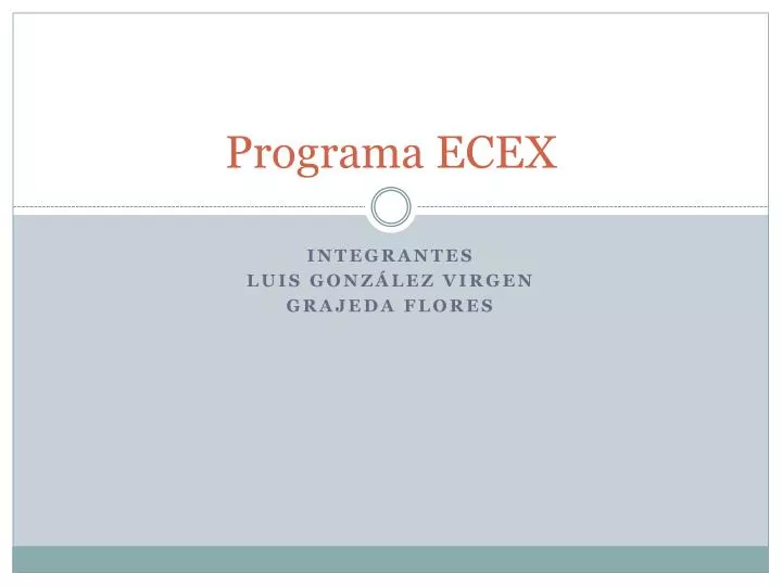 programa ecex