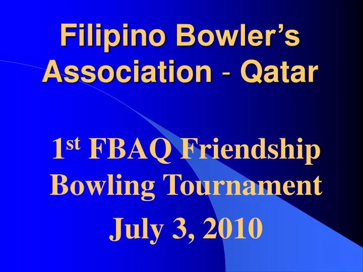 filipino bowler s association qatar