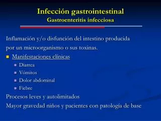 infecci n gastrointestinal gastroenteritis infecciosa