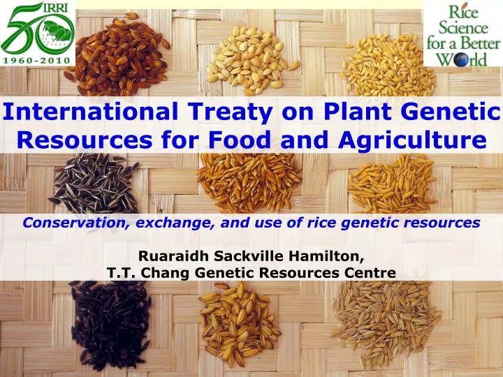 international treaty on plant genetic resources for food and agriculture