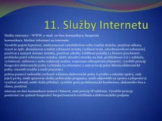 11 slu by internetu
