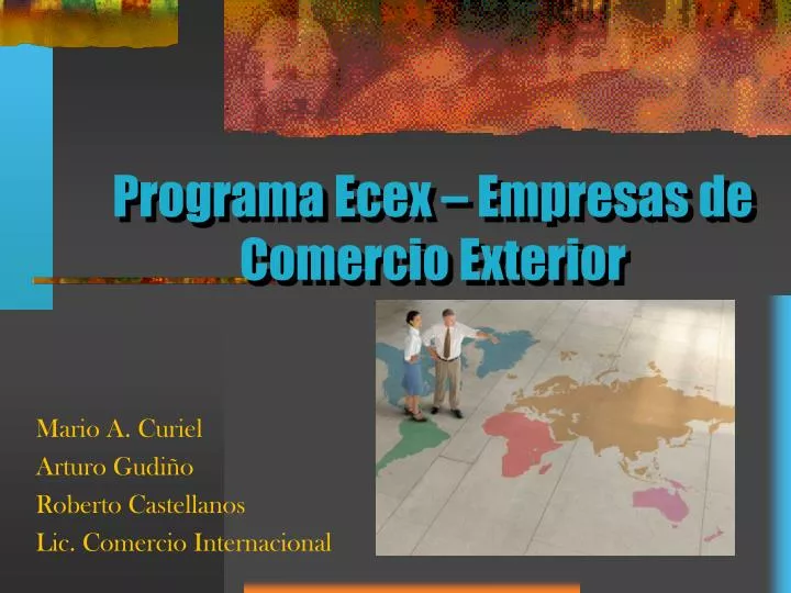 programa ecex empresas de comercio exterior
