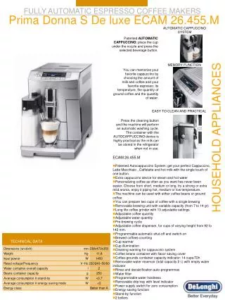 FULLY AUTOMATIC ESPRESSO COFFEE MAKERS