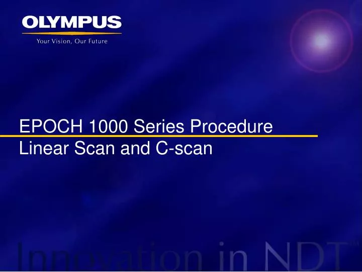 epoch 1000 series procedure linear scan and c scan