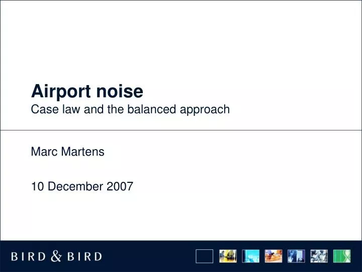 airport noise case law and the balanced approach