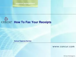 How To Fax Your Receipts
