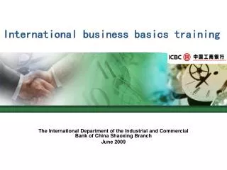 International business basics training