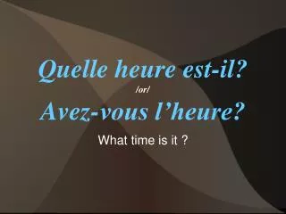 what time is it