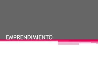 emprendimiento