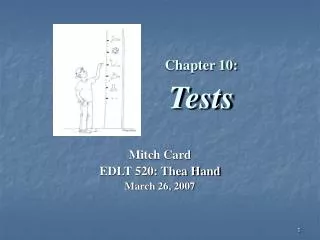 Chapter 10: Tests