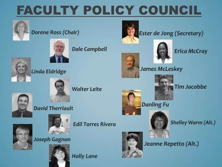 faculty policy council