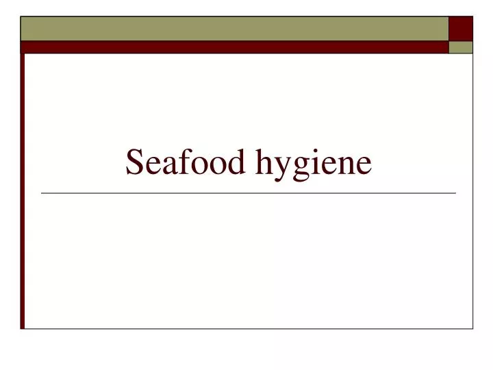 seafood hygiene