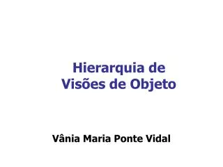 hierarquia de vis es de objeto
