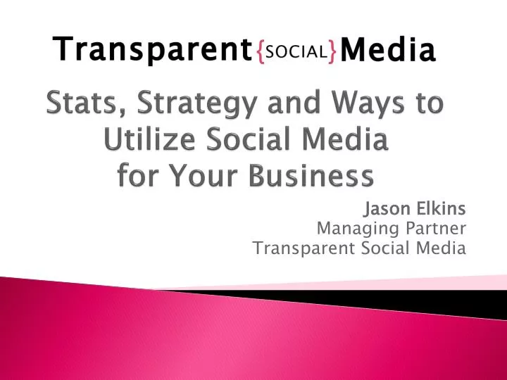 stats strategy and ways to utilize social media for your business