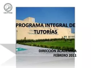 programa integral de tutor as