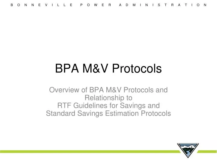 bpa m v protocols