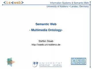 Semantic Web - Multimedia Ontology-