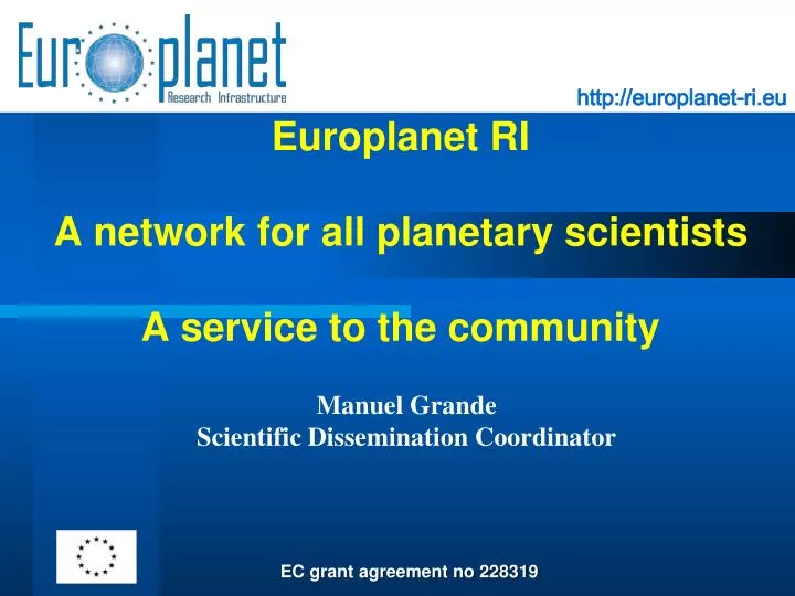 europlanet ri a network for all planetary scientists a service to the community