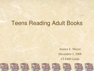 Teens Reading Adult Books