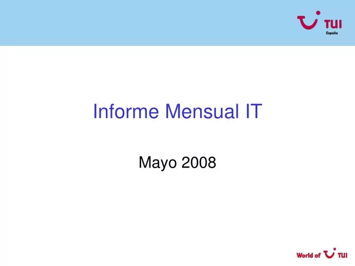 informe mensual it