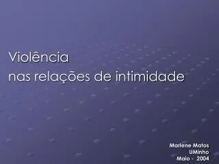 viol ncia nas rela es de intimidade