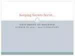 Keeping Secrets Secret…