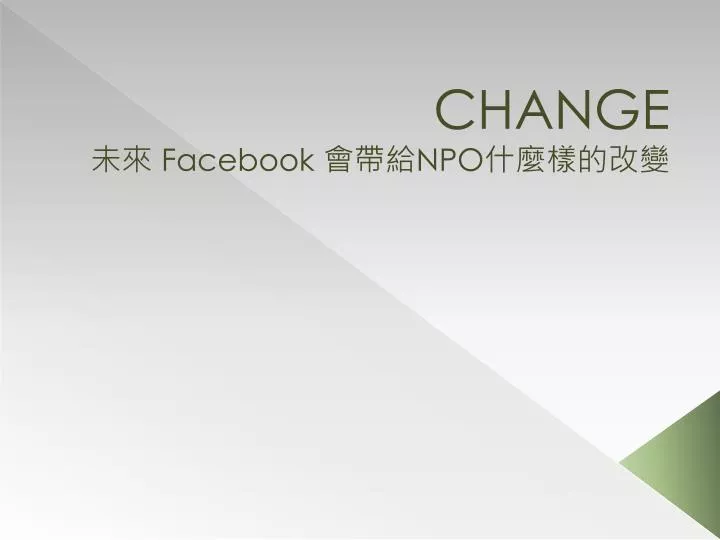 change facebook npo