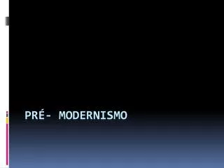 pr modernismo